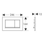 Geberit Sigma30 Flush Plate – Matt Black Finish, Black Trim mercioaustralia