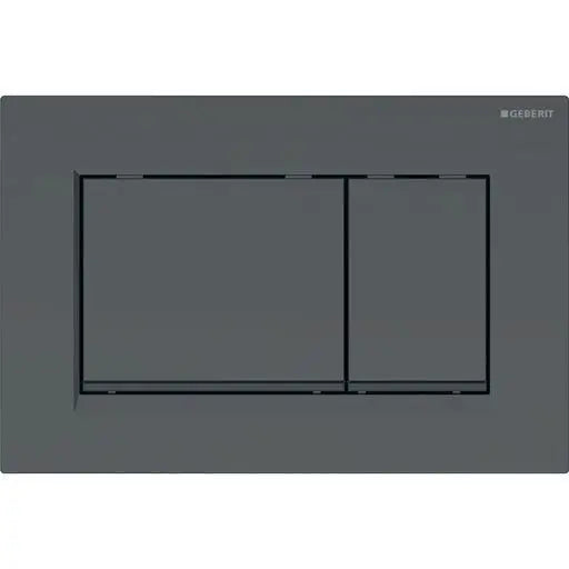 Geberit Sigma30 Flush Plate – Matt Black Finish, Black Trim mercioaustralia