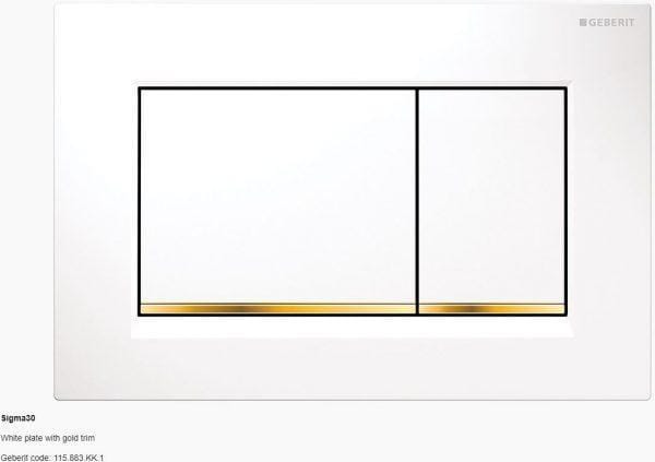 Geberit Sigma 8 Concealed Cistern Floor Pan Access Plate Package - Zion