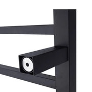 Square  Electric Heated Towel Rack 6 Bars Chrome and Colours FIL Kitchen Bathroom