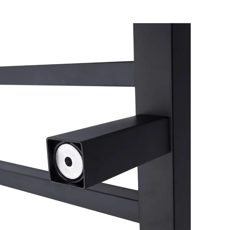 Square  Electric Heated Towel Rack 6 Bars Chrome and Colours FIL Kitchen Bathroom