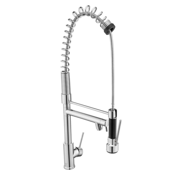 Spring Chrome Double Spout Kitchen Sink Mixer Tap