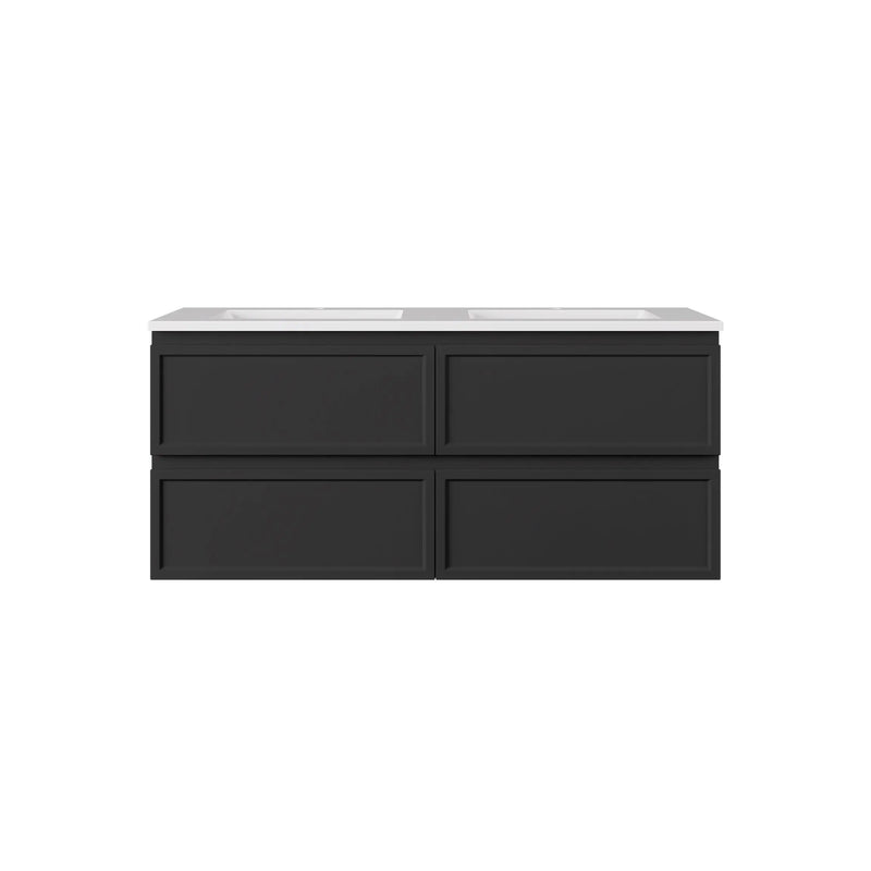 New Hamilton Federation Slim Wall Hung Cabinet Matte Black LK-FH1221NW-MB