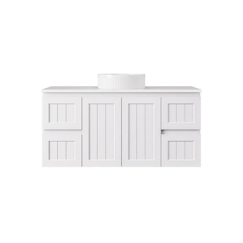 Archill Federation Wall Hung Matte White PVC Cabinet LK-FA124W-MW