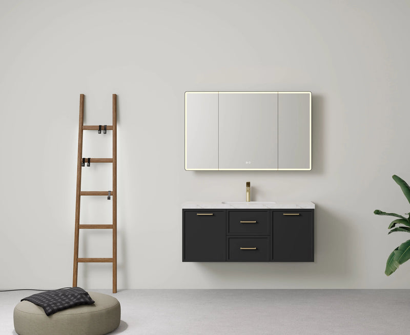 Lukka Kingsley Federation Wall Hung PVC Matte Black Lukka