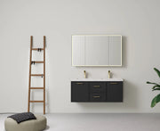 Lukka Kingsley Federation Wall Hung PVC Matte Black Lukka
