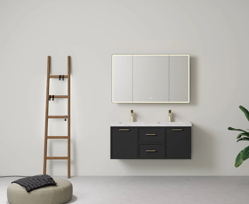 Lukka Kingsley Federation Wall Hung PVC Matte Black Lukka