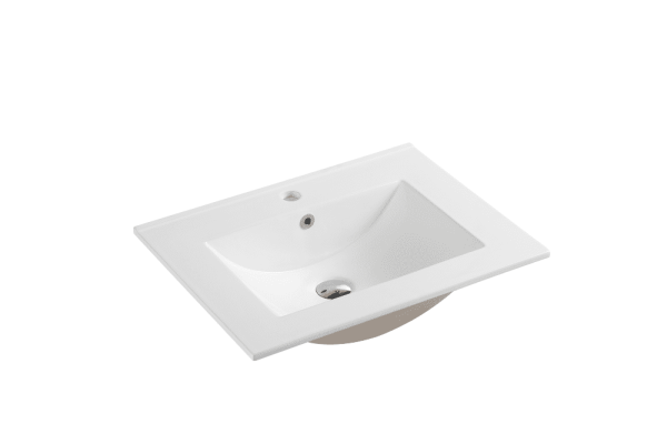 600mm Ceramic Vanity Top with Slim Option