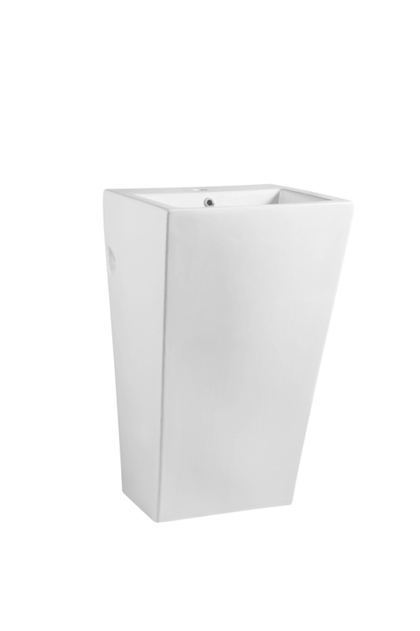 Zento 51 Freestanding Rectangular Pedestal Basin 850 x 460 x 510 mm