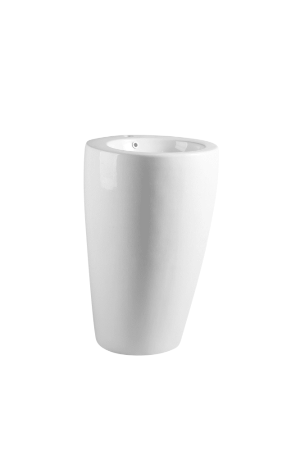 Zento 55 Freestanding Ovular Pedestal Basin 550 x 515 x 850 mm