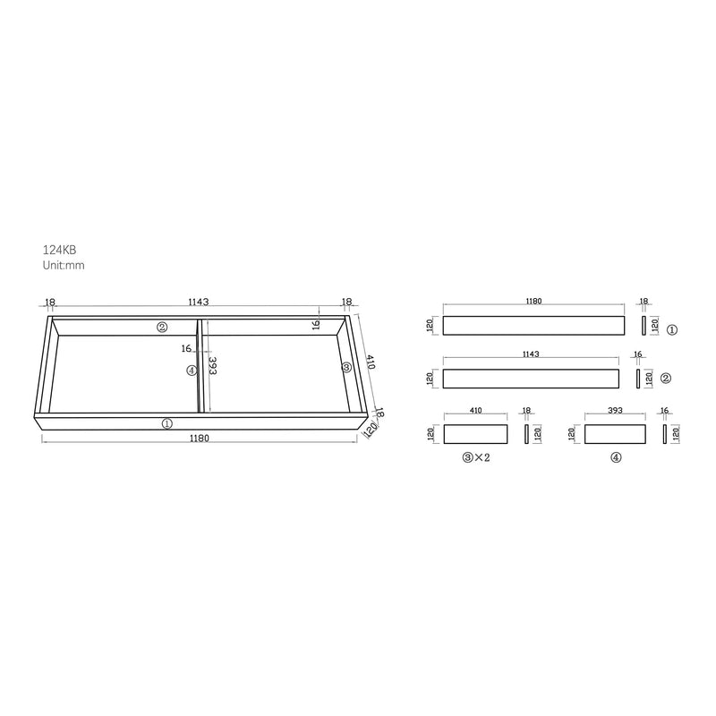Kickboard for LK-MC124L-CO/PO+ LK-MC124DL-CO/PO