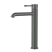 IKON Linie High rise Gun Metal Tall Basin Mixer Tap - FIL Kitchen Bathroom