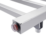 Square  Electric Heated Towel Rack 6 Bars Chrome and Colours FIL Kitchen Bathroom