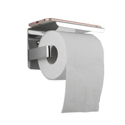 IVANO Series Chrome/Black Toilet Paper Holder FIL Kitchen Bathroom