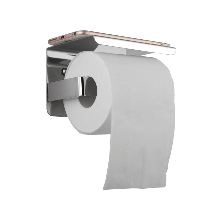 IVANO Series Chrome/Black Toilet Paper Holder FIL Kitchen Bathroom