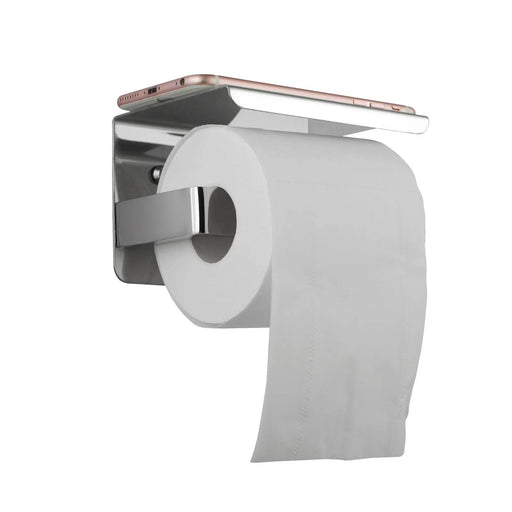 IVANO Series Chrome/Black Toilet Paper Holder FIL Kitchen Bathroom
