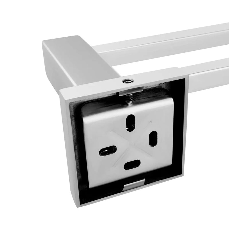 BLAZE Chrome Double Towel Rail 600mm FIL Kitchen Bathroom