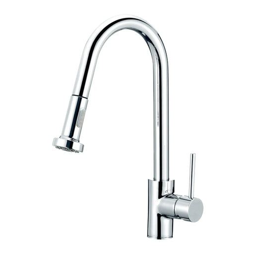 Round Chrome Pull Out Spray Kitchen Sink Mixer Tap FIL Kitchen Bathroom