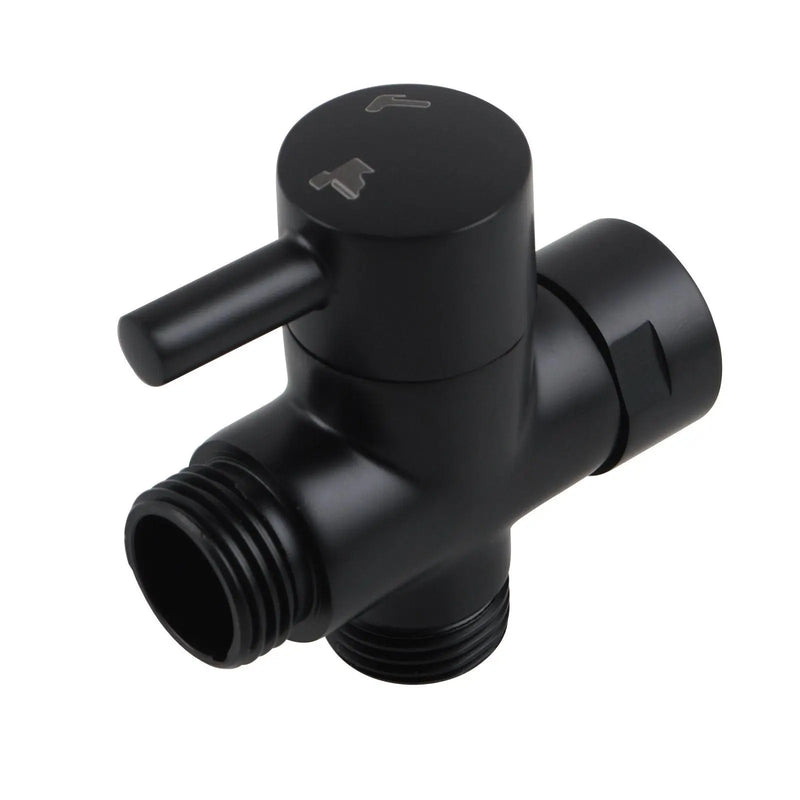 Bathroom Solid Brass Toilet Bidet Spray Diverter Only Chrome and Black FIL Kitchen Bathroom
