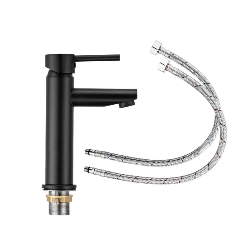 LUCID PIN Series Round Basin Mixer(Tall Vesion) Chrome/Matte Black FIL Kitchen Bathroom