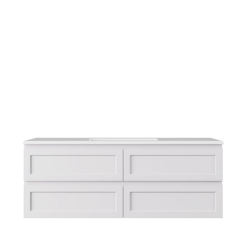 Hamilton Federation Wall Hung Cabinet Matte White LK-FH1500W-MW