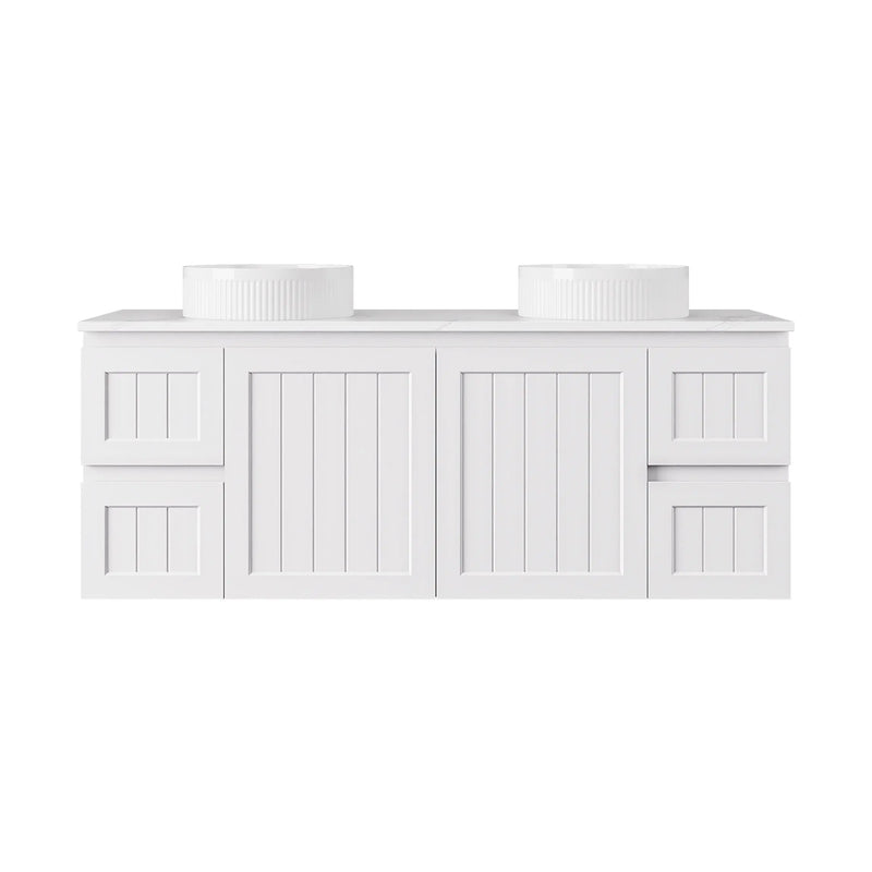 Archill Federation Wall Hung Matte White PVC Cabinet LK-FA154W-MW