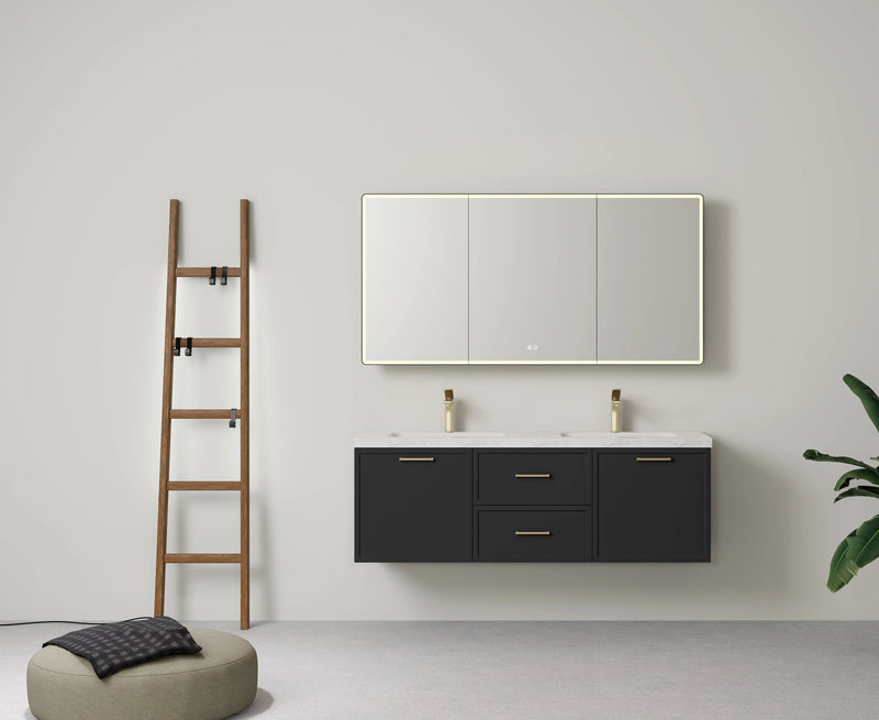 Lukka Kingsley Federation Wall Hung PVC Matte Black Lukka