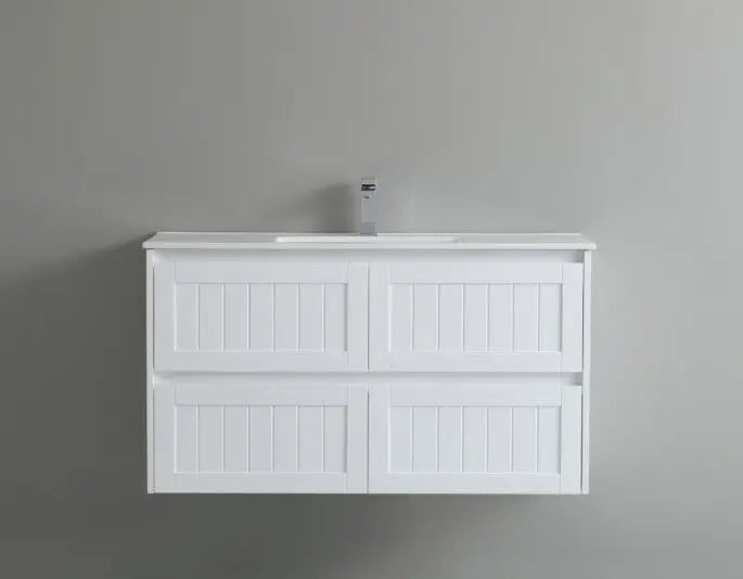 Poseidon New Hampton Wall Hung Vanity (600mm/750mm/900mm/1200mm/1500) - FIL Kitchen Bathroom