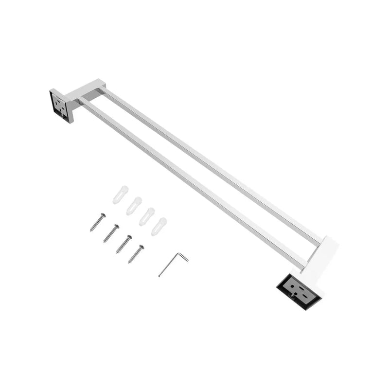 BLAZE Chrome Double Towel Rail 600mm FIL Kitchen Bathroom