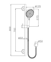 Sulu II Rail Shower ACL