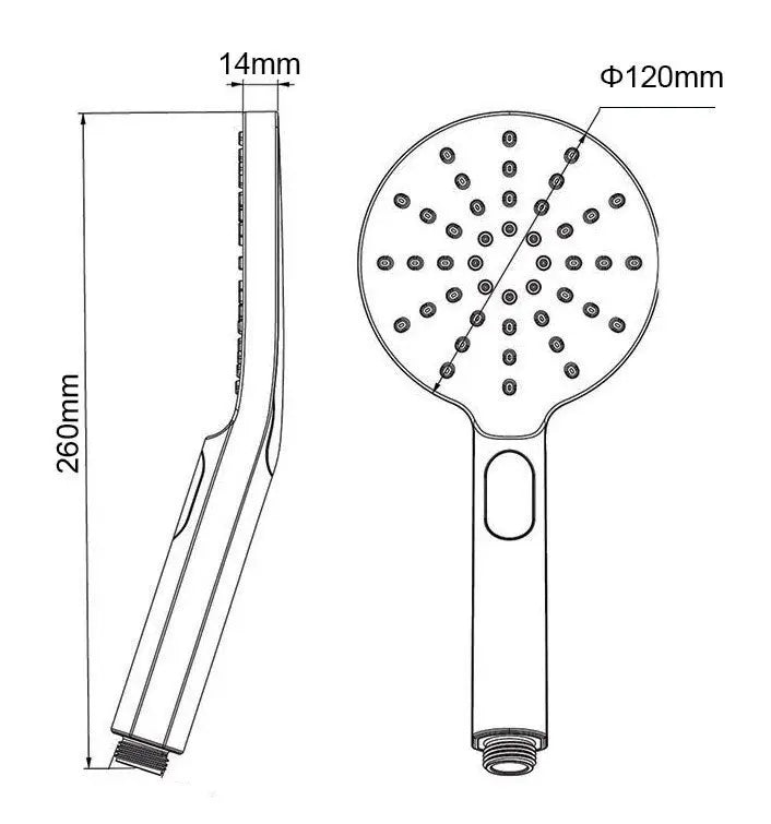 Brushed Nickel 3 Functions Handheld Shower Aquaperla