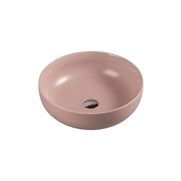 ASTI 90 350X350X140mm Matt Pink Above Counter Basin