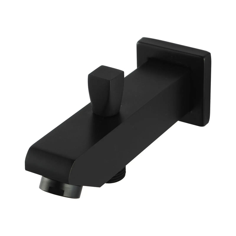 BLAZE Bathtub/Basin Wall Spout with Diverter Chrome/Black FIL Kitchen Bathroom
