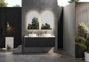 Avalon Wall Hung Vanity Matte Black Double Bowl 1500mm/1800mm - FIL Kitchen Bathroom