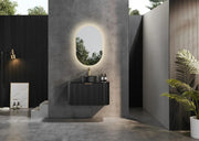 Avalon Wall Hung Vanity Single Bowl Matt Black 600mm/750mm/900mm/1200mm - FIL Kitchen Bathroom