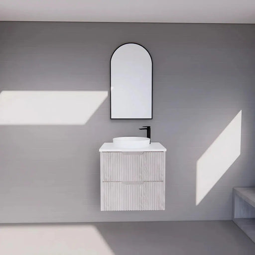 Bali White Oak Single Bowl Wall Hung Vanity 600mm/750mm/900mm/1200mm/1500mm - FIL Kitchen Bathroom