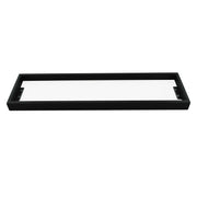 IVANO Series Chrome/Black Glass Shelf 600mm FIL Kitchen Bathroom