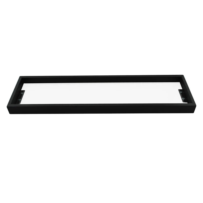 IVANO Series Chrome/Black Glass Shelf 600mm FIL Kitchen Bathroom