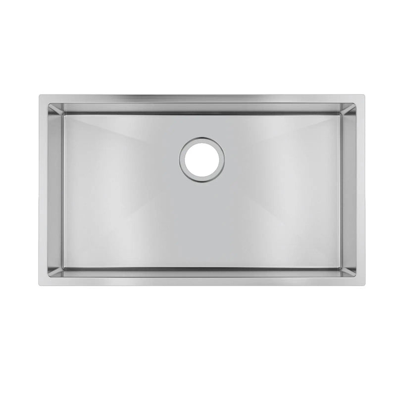 762x457x254mm 1.2mm Handmade Single Bowl Top/Undermount Kitchen/Laundry Sink Chrome/Grey/Gold FIL Kitchen Bathroom