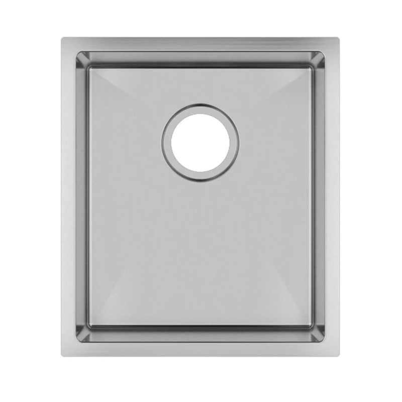 390x450x215mm 1.2mm Handmade Top/Undermount Single Bowl Kitchen Sink Chrome/GM/BG FIL Kitchen Bathroom