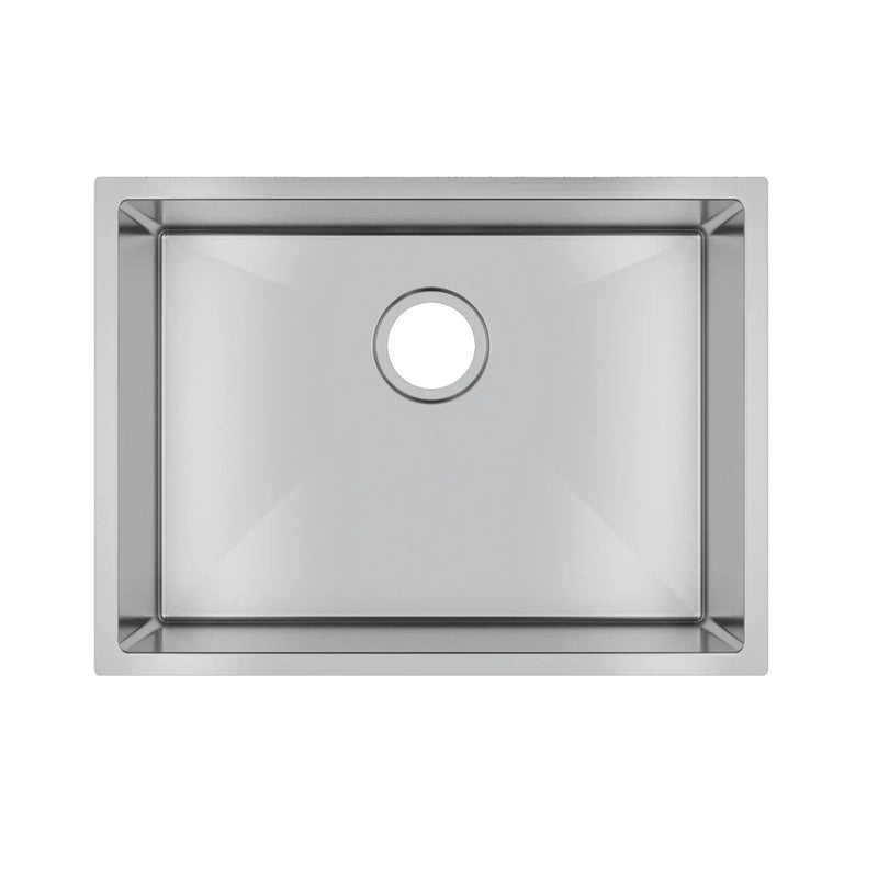 600x450x300mm 1.2mm Handmade Top/Undermount Single Bowl Kitchen/Laundry Sink Chrome/Grey/Gold FIL Kitchen Bathroom