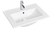 Poseidon White Polyurethane PVC- Narrow Wall Hung Vanity (600mm) - FIL Kitchen Bathroom