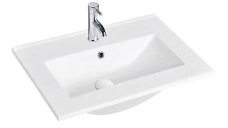Poseidon White Polyurethane PVC – Narrow Freestanding Vanity (600mm)
