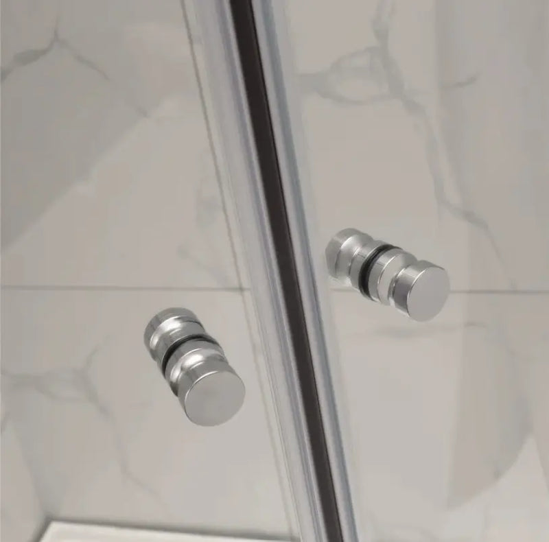 Semi-Frame Curved Double Sliding Door (900mm round) FIL Kitchen Bathroom