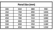 Fixed Shower Screen Panel Frameless FIL Kitchen Bathroom