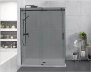 Frameless Wall to Wall Sliding Door Shower Screen (910-950mm) Chrome FIL Kitchen Bathroom