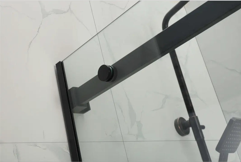 Frameless Wall to Wall Sliding Door Shower Screen (910-950mm) Chrome FIL Kitchen Bathroom
