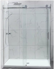 Frameless Wall to Wall Sliding Door Shower Screen (910-950mm) Chrome FIL Kitchen Bathroom