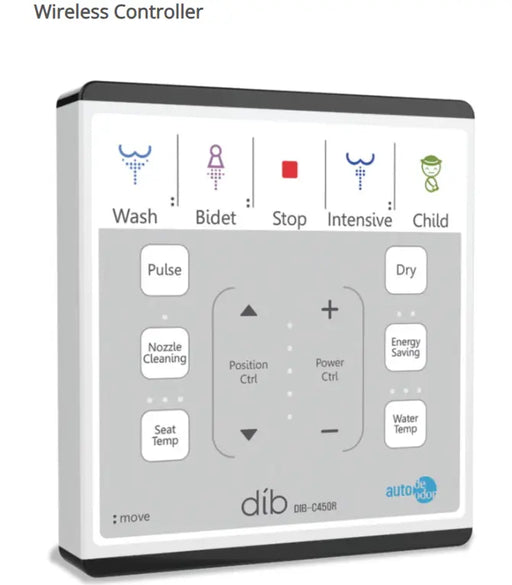 DIB BIDET WITH REMOTE CONTROL GLOSS WHITE FIL Kitchen Bathroom