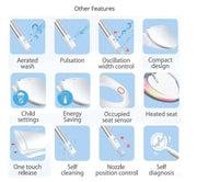 DIB BIDET WITH SIDE CONTROL GLOSS WHITE FIL Kitchen Bathroom